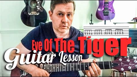 How To Play Eye Of The Tiger Guitar Lesson Guitar Tab Youtube