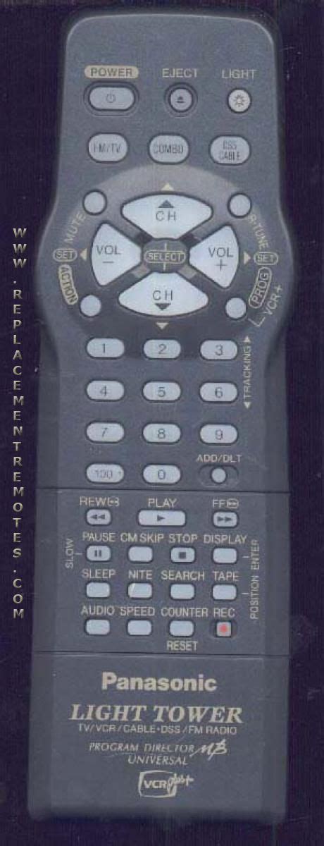 Buy Panasonic LSSQ0198 TV VCR Combo TV VCR Remote Control