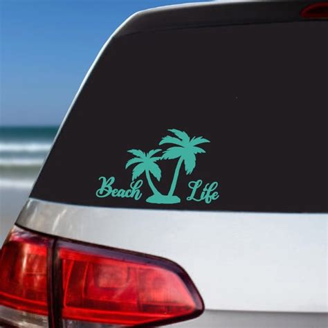 Beach Life Decal Etsy