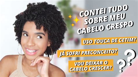 TUDO SOBRE MEU CABELO 4A Vou Deixar O Cabelo Crescer Respondendo