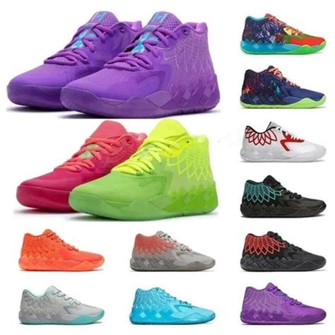 2023 Lamelo Ball MB 01 Basketball Shoes Rick Red, Green, Morty Galaxy ...