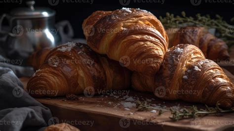 french pastries, bakery croissants 22816405 Stock Photo at Vecteezy