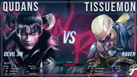 Tekken 8 Qudans Devil Jin Vs Tissuemon Raven High Level Gameplay