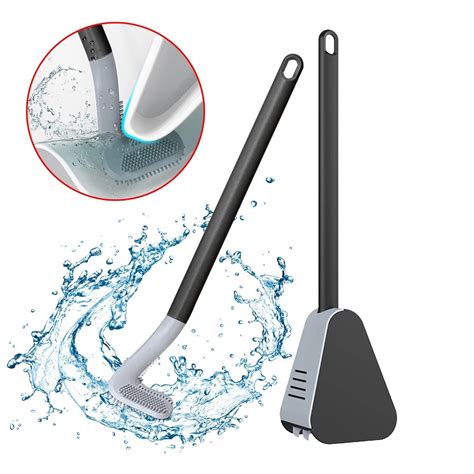 Stock Long Handle Golf Shape Silicone Toilet Brush Bathroom No Dead