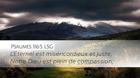 Psaumes 116 5 LSG Desktop Wallpaper LÉternel est miséricordieux et