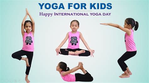 Easy Yoga Poses for Kids | Happy international yoga day | Basic yoga ...