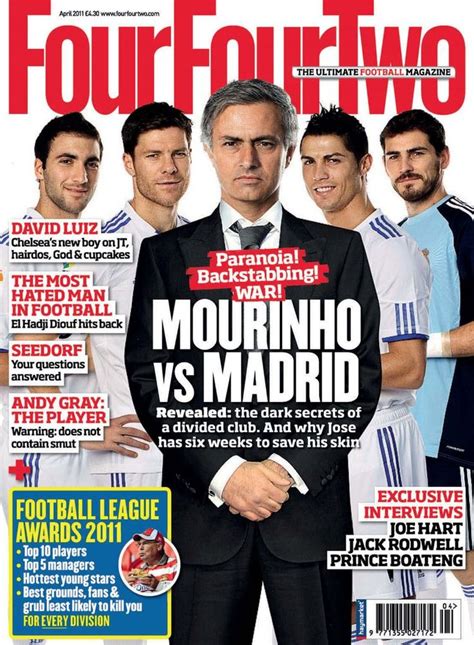 FourFourTwo UK April 2011 Digital Twin Star Exorcist Magazine