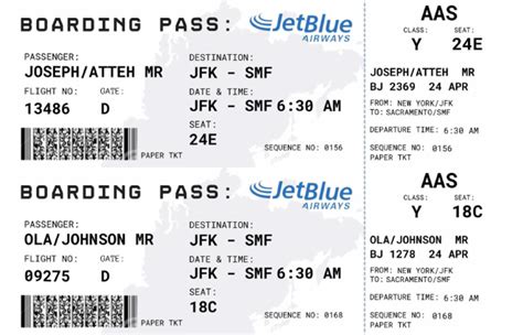 Flight Ticket Template | PDF