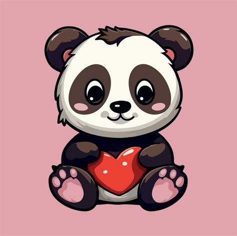 Cute panda drawing kawaii Funny Vector Illustration eps 10 23842268 ...