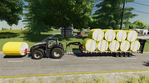 Gooseneck Hitch Adapter With Bale Spikes V1 0 FS22 Mod Farming