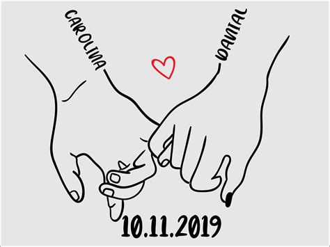 Holding Hands SVG Pinky Hold Love SVG Cut File Personaliza - Etsy México