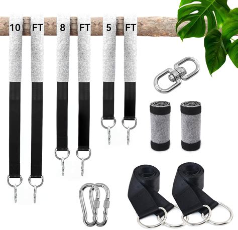 Ft Tree Swing Hanging Kit Set Of Holds Lbs Extra Long Tree