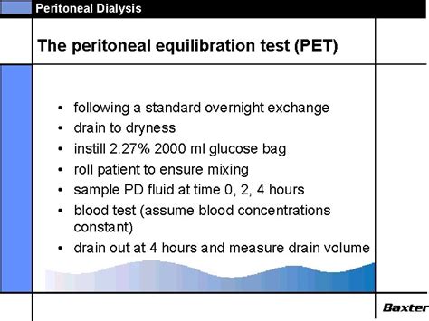 Peritoneal Dialysis Adequacy Prescription Management Peritoneal