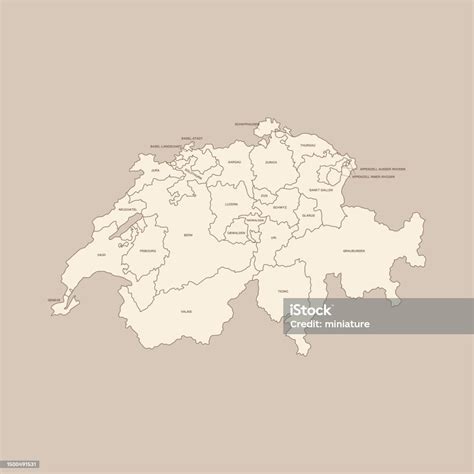 Switzerland Map Stock Illustration - Download Image Now - Abstract, Backgrounds, Basel ...