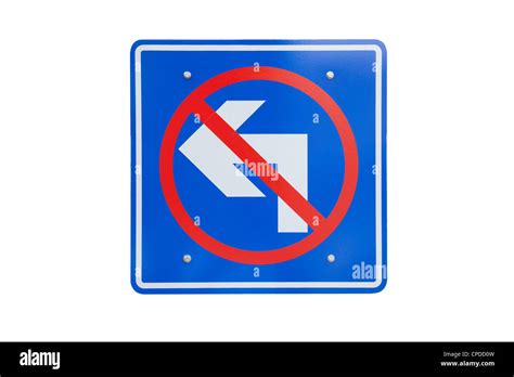 No Left Turn Road Sign Hi Res Stock Photography And Images Alamy