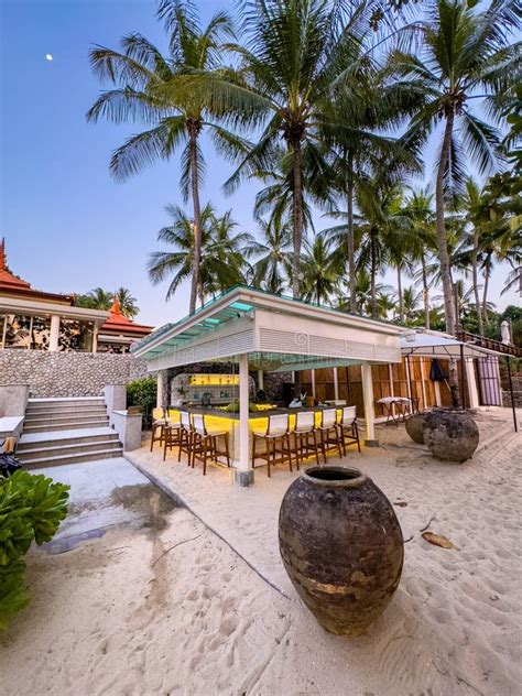 Restaurant Bar On The Beach In Trisara Beach In Bang Tao Phuket