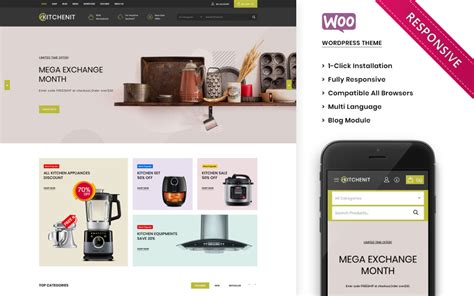 Megacart Le magasin réactif polyvalent Woocommerce