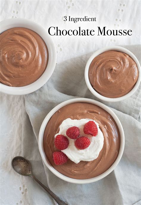 3 Ingredient Chocolate Mousse Bit And Bauble