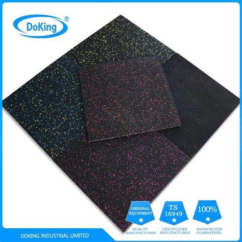 Anti Slipping Fitness Gym Rubber Floor Interlock Mat China Floor And