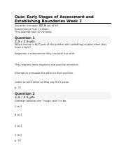 EDCO 820 Week 2 Docx Quiz Early Stages Of Assessment And