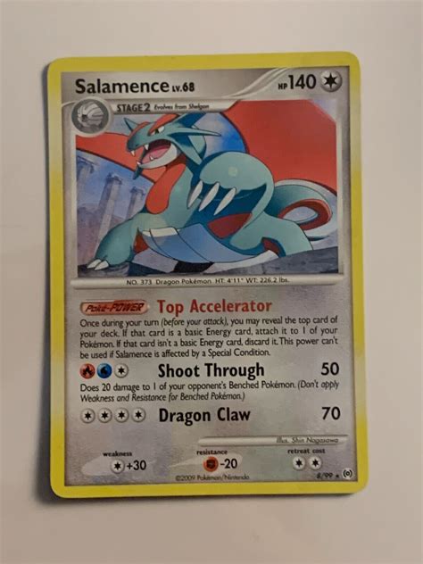 Salamence Platinum Arceus Holo Rare Nm Ebay