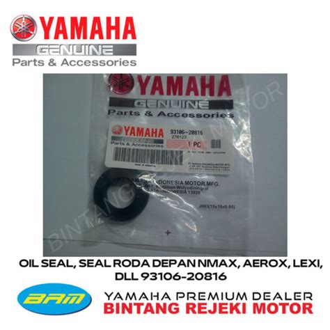 Jual OIL SEAL SEAL RODA DEPAN NMAX AEROX LEXI DLL 93106 20816 Kab