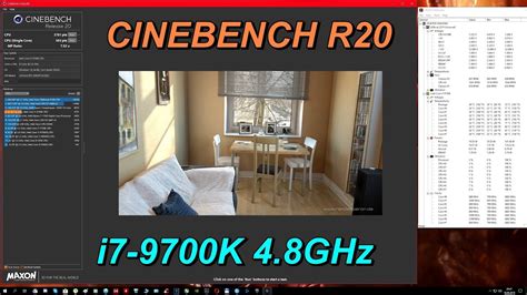 Cinebench R20 I7 9700K 4 8GHz Multi And Single Score YouTube