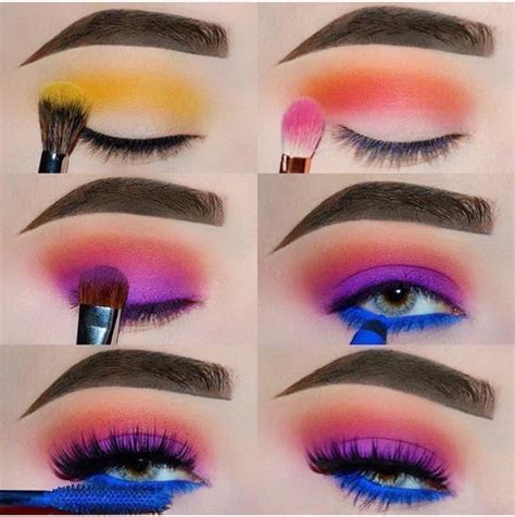 Colorful Eye Shadow Makeup Tutorial Super Easy To Follow With This