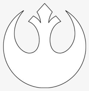 Download Star Wars Rebel Alliance Symbol Outline - Star Wars Rebel Logo White | Transparent PNG ...