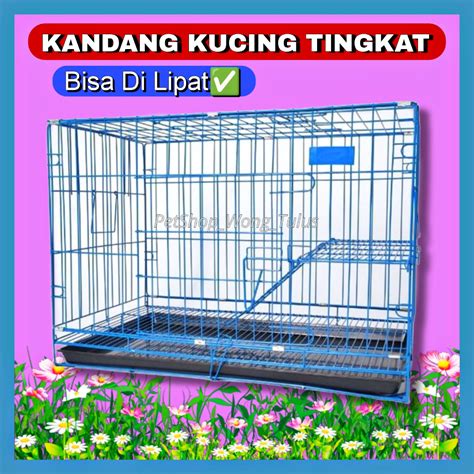 Jual Pswt Kandang Besi Lipat Tingkat X X Kandang Kucing Tingkat