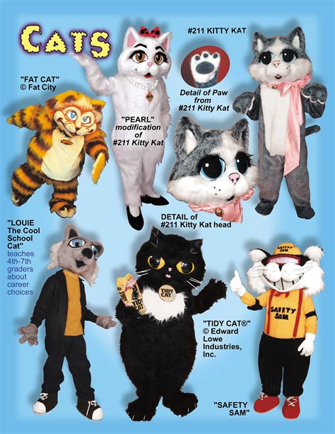 Cute Cat Mascot Costumes Browse Catalog Or Customized For You