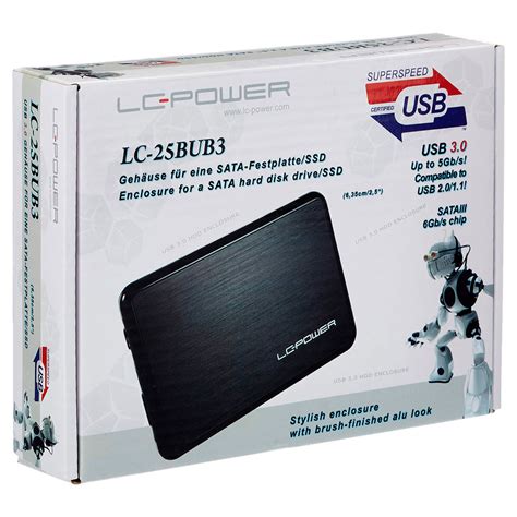 LC Power LC 25BUB3 Harddiskskap 2 5tm SATA USB 3 0 209 Kr Gratis