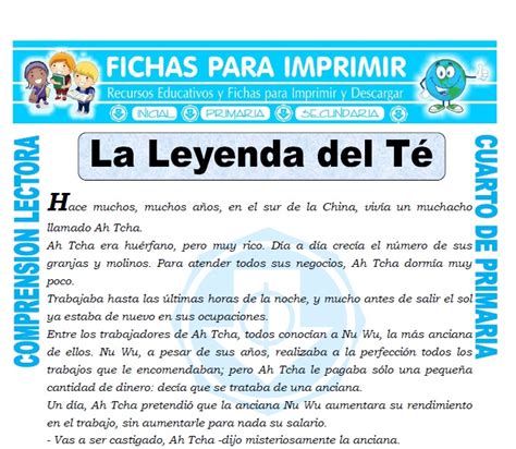 Leyendas Para Niños De Primaria Para Imprimir Actividad Del Niño