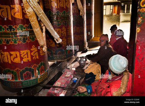 La India Arunachal Pradesh Tawang Hilltop Gompa Budista Antiguos