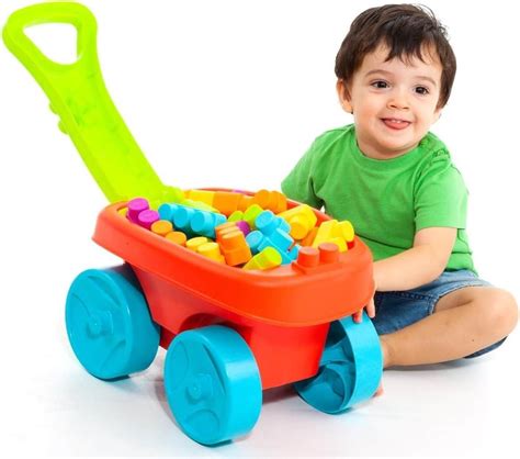 Set de construcție Molto 23460 Конструктор в тележке WAGON BLOCKS RED ...