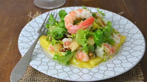 Ensalada de gambas y piña Cuuking Recetas de cocina