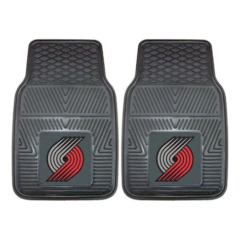 Fanmats Portland Trail Blazers 2 Piece 18 In X 27 In Heavy Duty Vinyl