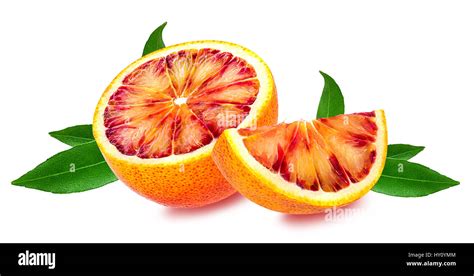 Red Orange Fruit Isolated On White Background Stock Photo Alamy