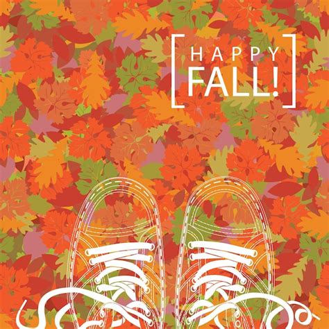 Premium Vector Hello Autumn Poster