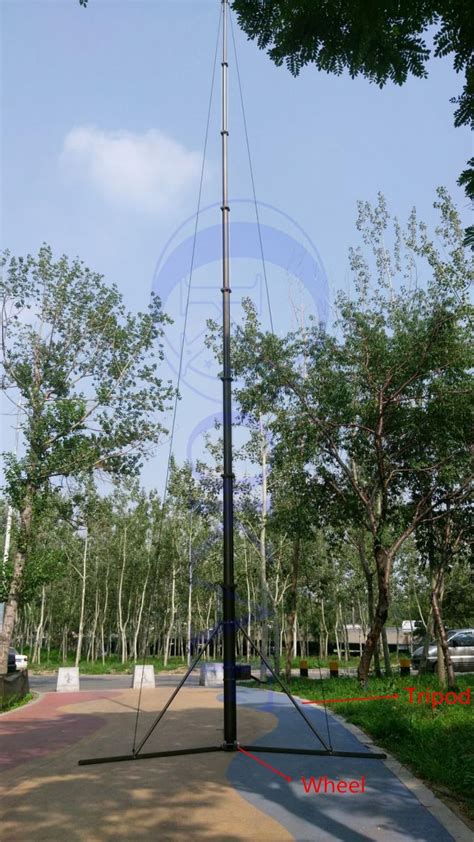 Feet Lb M Telescoping Antenna Mast With Tripod