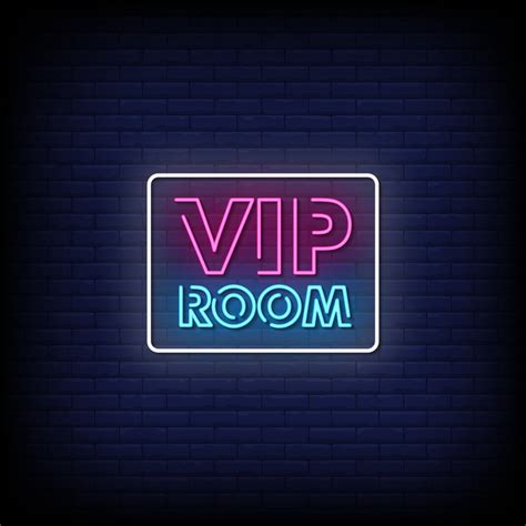 Vip Room Neon Signs Style Text Vector 2187376 Vector Art At Vecteezy