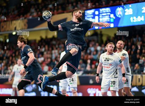 Nikola Karabatic Of PSG Shoots During The EHF Champions League Play