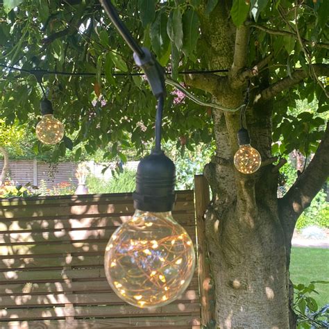 Marino Outdoor Pendant Cable String Lights with G80 copper wire bulbs ...