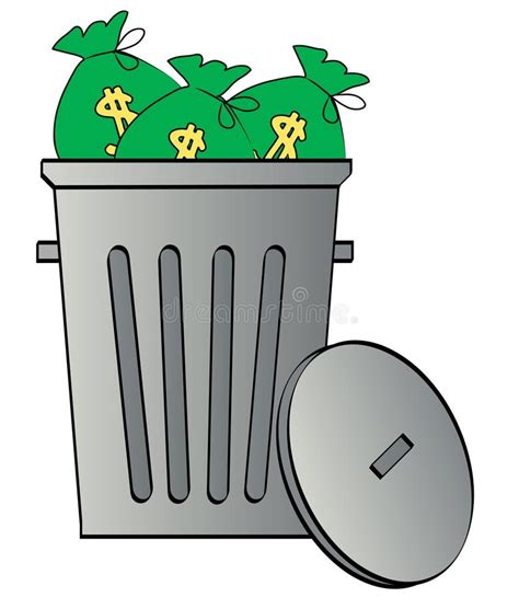 Bin Money Recycling Stock Illustrations 369 Bin Money Recycling Stock