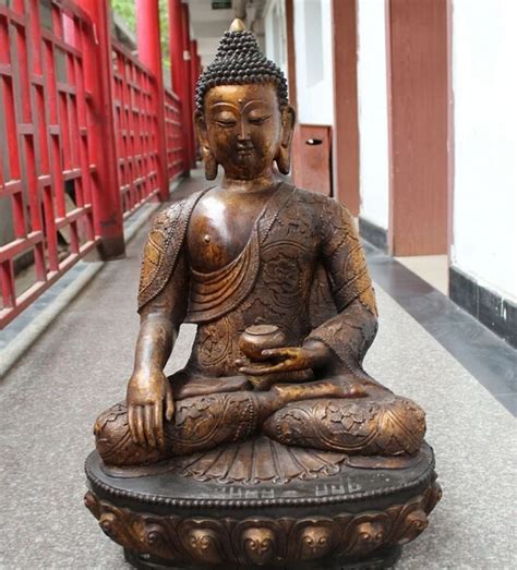 Wholesale Factory Old Tibet Buddhism Bronze Seat Lotus Shakyamuni