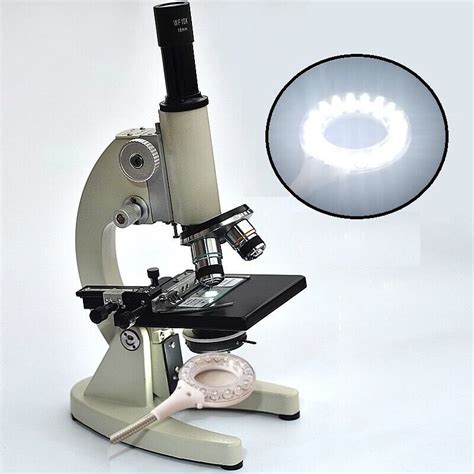 Bright Biological Microscope Led Usb Lamp Illumination Bottom Light Lighting Ebay