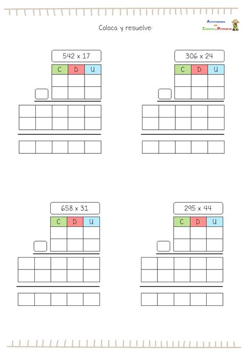 Fichas Multiplicaciones 3