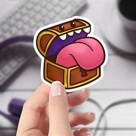 Dnd Cute Sticker Mimic Original Artwork Cute Vinyl Etsy Uk