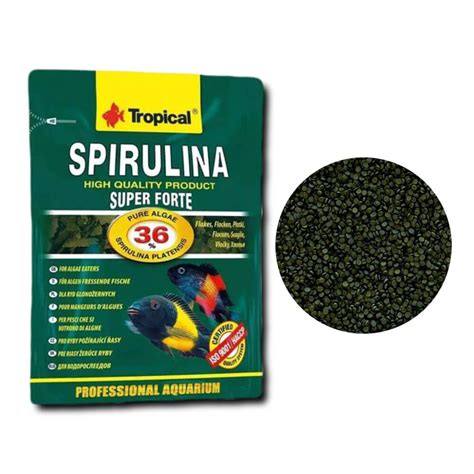 Ração Tropical Super Spirulina Forte Flakes Sachê 12g Submarino