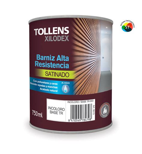 Tollens Barniz Alta Resistencia Al Agua Satinado Incoloro Pinturas